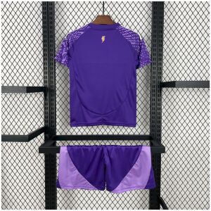 Kids Orlando City Home Kit 2025/26 rear view of shirt and shorts