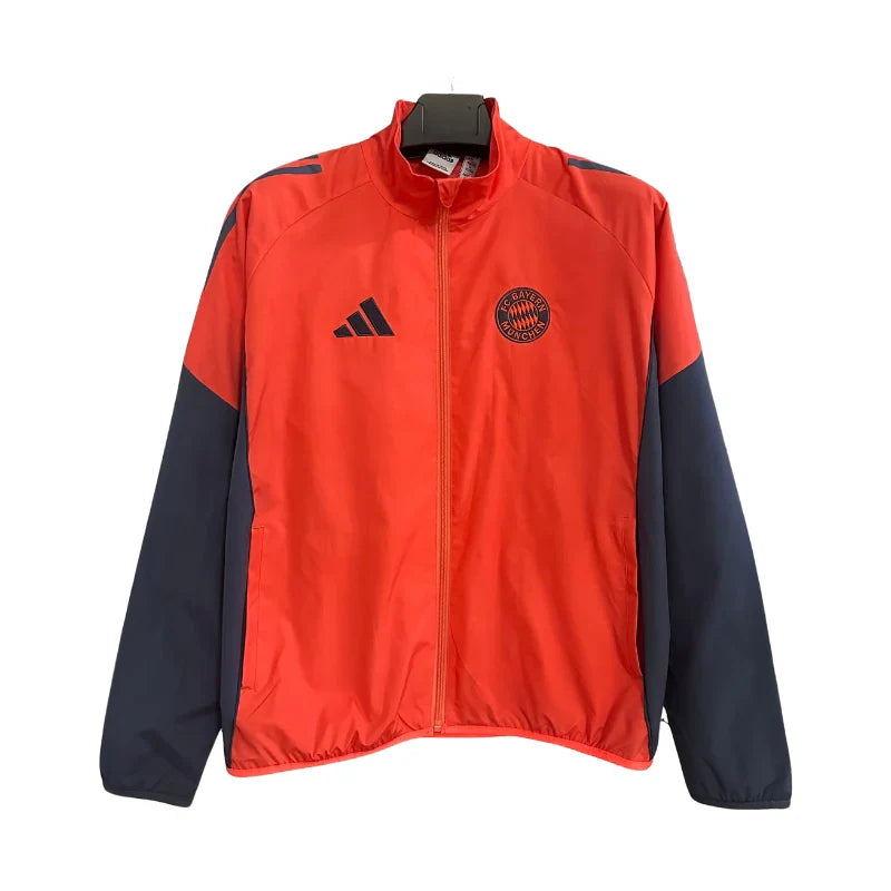 Mens Bayern Munich 2026 Windbreaker Jacket – Orange Mens Bayern Munich 2026 Windbreaker Jacket – Orange