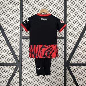 Kids Mallorca black Home Kit 2024/25 back view detail