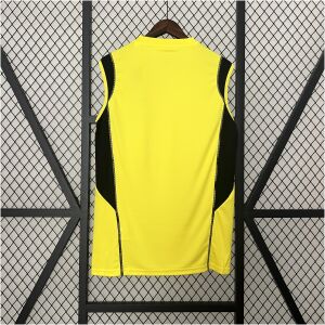 Mens Flamengo Wear Yellow Training Kit Singlet Kits Jersey 2024/25 front view on display