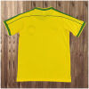 Mens World Cup Brazil Signed Edition Yellow Retro Home Jersey 1998 Mens World Cup Brazil Signed Edition Yellow Retro Home Jersey 1998 back view detail