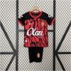 Kids Mallorca black Home Kit 2024/25 front view on display
