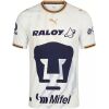 Mens Pumas UNAM Away Jersey 2026/27 cream white shirt front view with navy Pumas head emblem