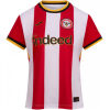 Womens Brentford home jersey 2026/28 front view with red and white stripes