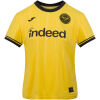 Womens Brentford third jersey 2026/27 front view in yellow with black cuff bands