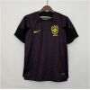 Mens World Cup Brazil Brown Goalkeeper Jersey 2022 on hanger showing brown body with jaguar rosette print