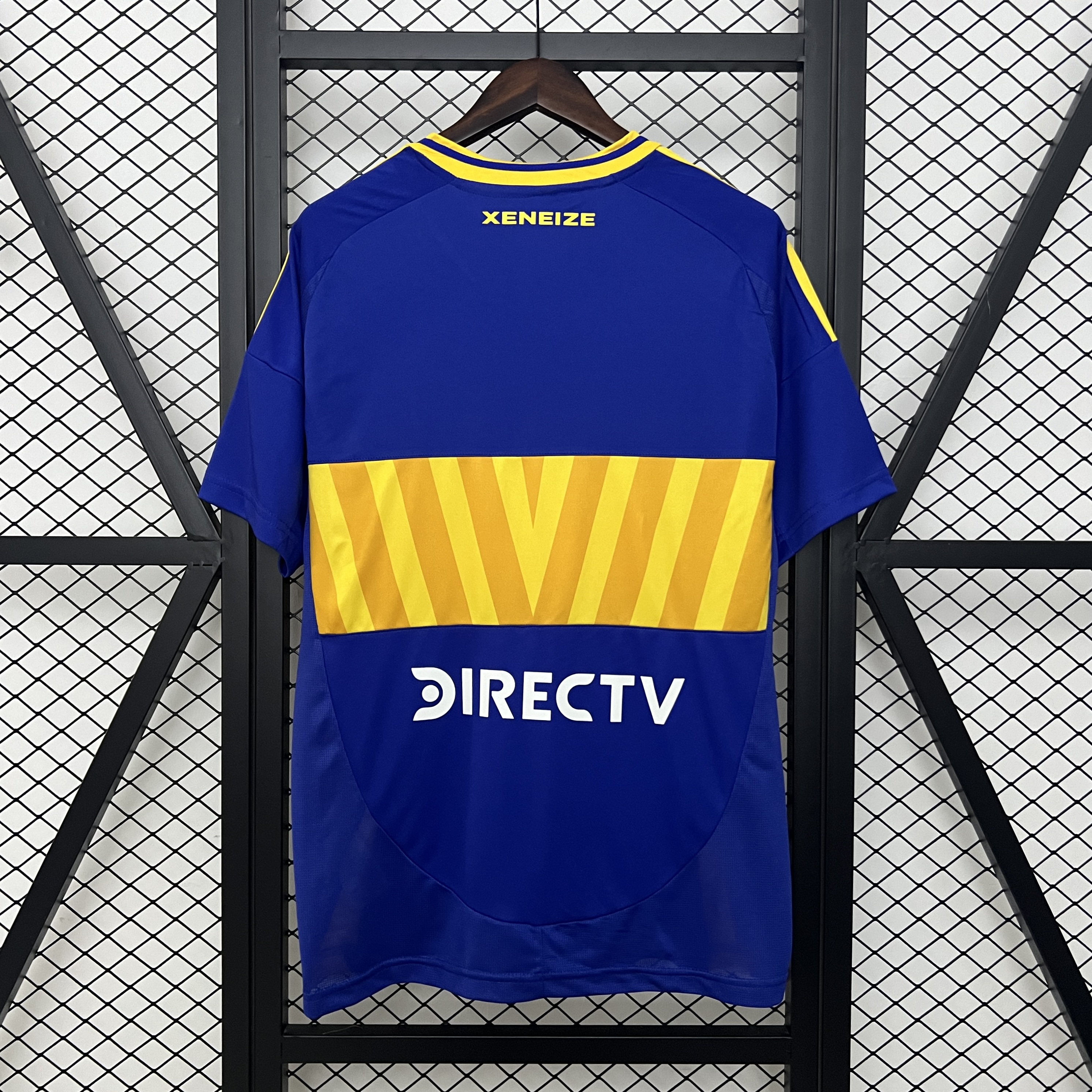 Mens Boca Juniors Home Jersey 2024/25 Mens Boca Juniors Home Jersey 2024/25 rear view showing matching team styling