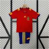 Kids World Cup Spain Retro Home Kit 2010 front view on hanger
