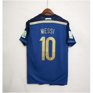Mens World Cup Argentina Retro Away Jersey 2014 back view detail