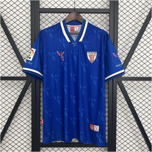 Mens Athletic Bilbao Retro Away Jersey 2001/03 Mens Athletic Bilbao Retro Away Jersey 2001/03 front view on display