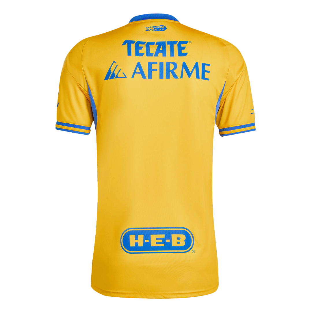 Mens Tigres UANL Home Jersey 2025/26 Mens Tigres UANL Home Jersey 2025/26 rear view showing matching team styling