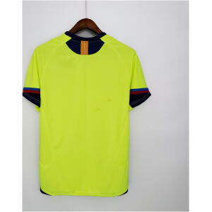 Mens Barcelona Retro Away Jersey 2005/06 rear view showing matching team styling