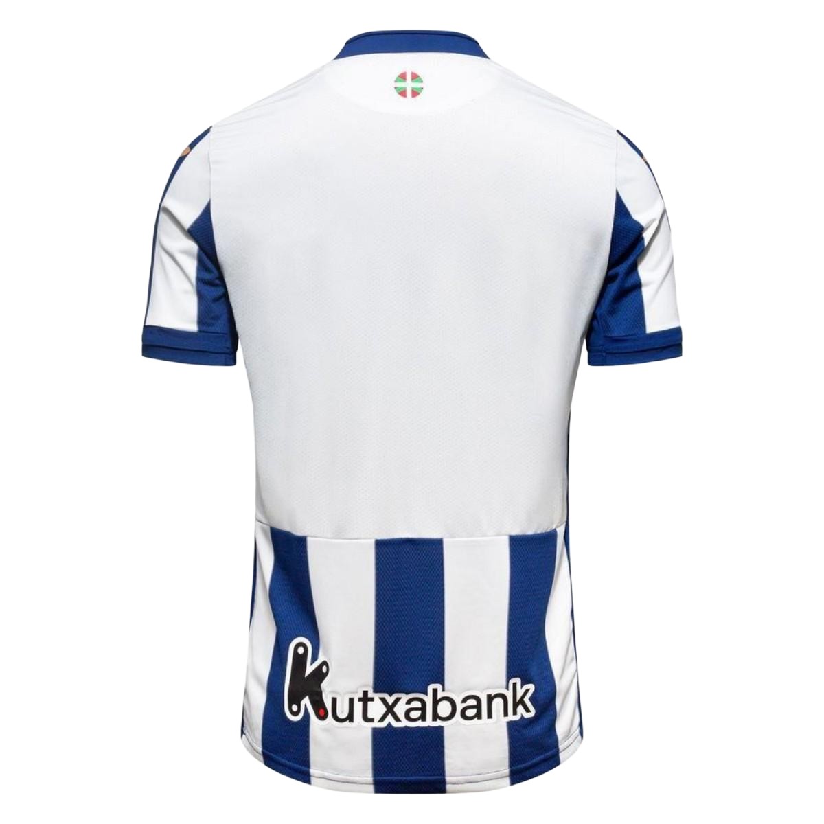 Mens Real Sociedad Home Jersey 2026/27 Mens Real Sociedad Home Jersey 2026/27 shirt back view with Basque flag and white panel