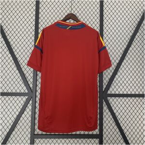 Mens Spain Retro Home Jersey 2012 rear view showing authentic team styling
