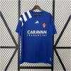 Mens Real Zaragoza blue Retro Home Jersey 1992/93 front view on display