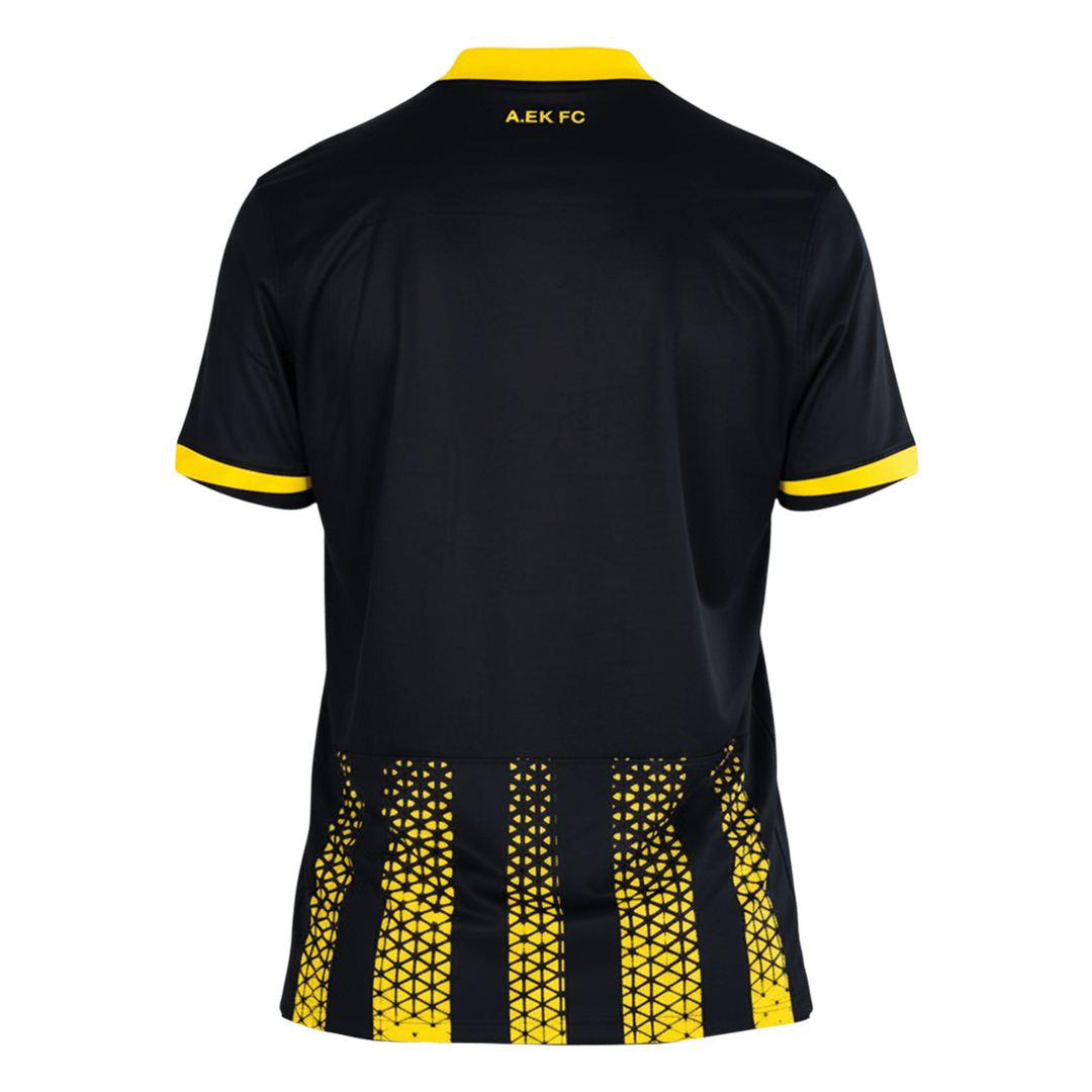 Mens AEK Athens Away Jersey 2025/26 Mens AEK Athens Away Jersey 2025/26 rear view showing matching team styling