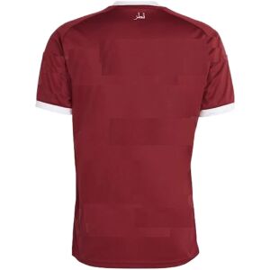 Mens Qatar World Cup Home Jersey 2026 maroon shirt back view with Arabic calligraphy