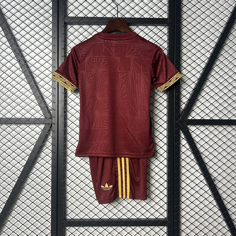 Kids Mexico Red Gold Cup Kit 2025 Kids Mexico Red Gold Cup Kit 2025 back view detail
