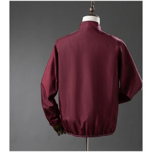 Mens Mexico Trench Coat Reversible Red Windbreaker 2025 back view detail