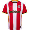 Mens Brentford Home Jersey 2026/27 red and white striped shirt front view