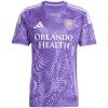 Mens Orlando City FC Home Jersey 2025/26 front view in purple with white sponsor