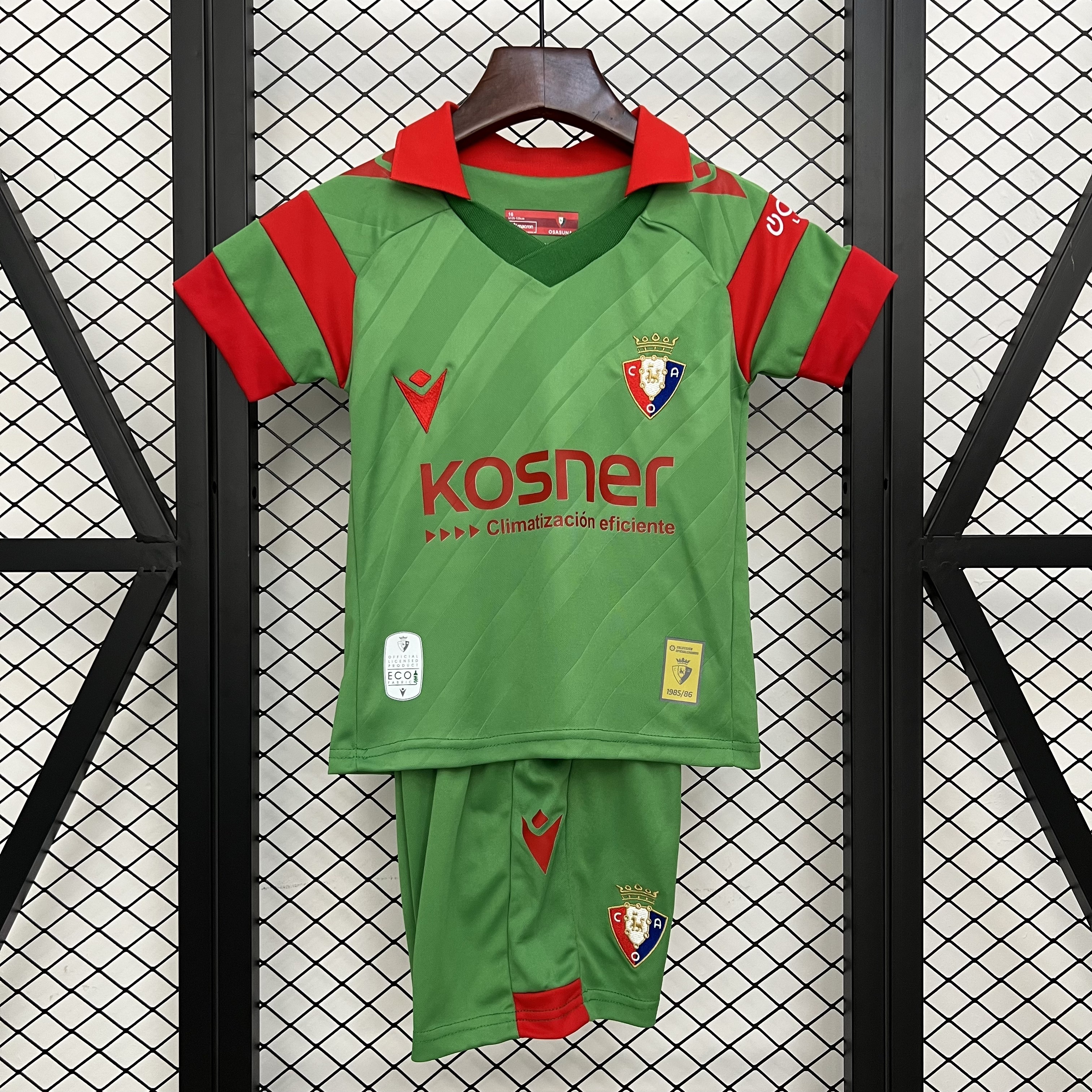 Kids Osasuna Away Kit 2025/26 Kids Osasuna Away Kit 2025/26 front view on display