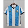 Mens World Cup Argentina commemorative Edition Blue And White Jersey 2022 on hanger showing monogram stripes