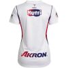 Women's Chivas Away Jersey 2026/27 white shirt back view with goat nape emblem, Nutri badge, and Akron lettering