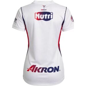 Women's Chivas Away Jersey 2026/27 white shirt back view with goat nape emblem, Nutri badge, and Akron lettering
