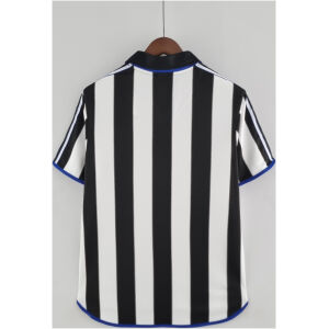 Mens Newcastle United Retro Home Jersey 2000/01 back view detail