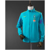 Mens World Cup Brazil Lake Blue Jacket Jersey 2022 front view on mannequin showing lake blue shell and full zipper