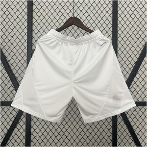 Mens Real Madrid Home Shorts 2024/25 rear view showing clean waistband and athletic cut