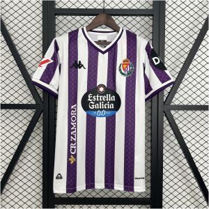 Mens Real Valladolid Home Jersey 2025/26 front view on display