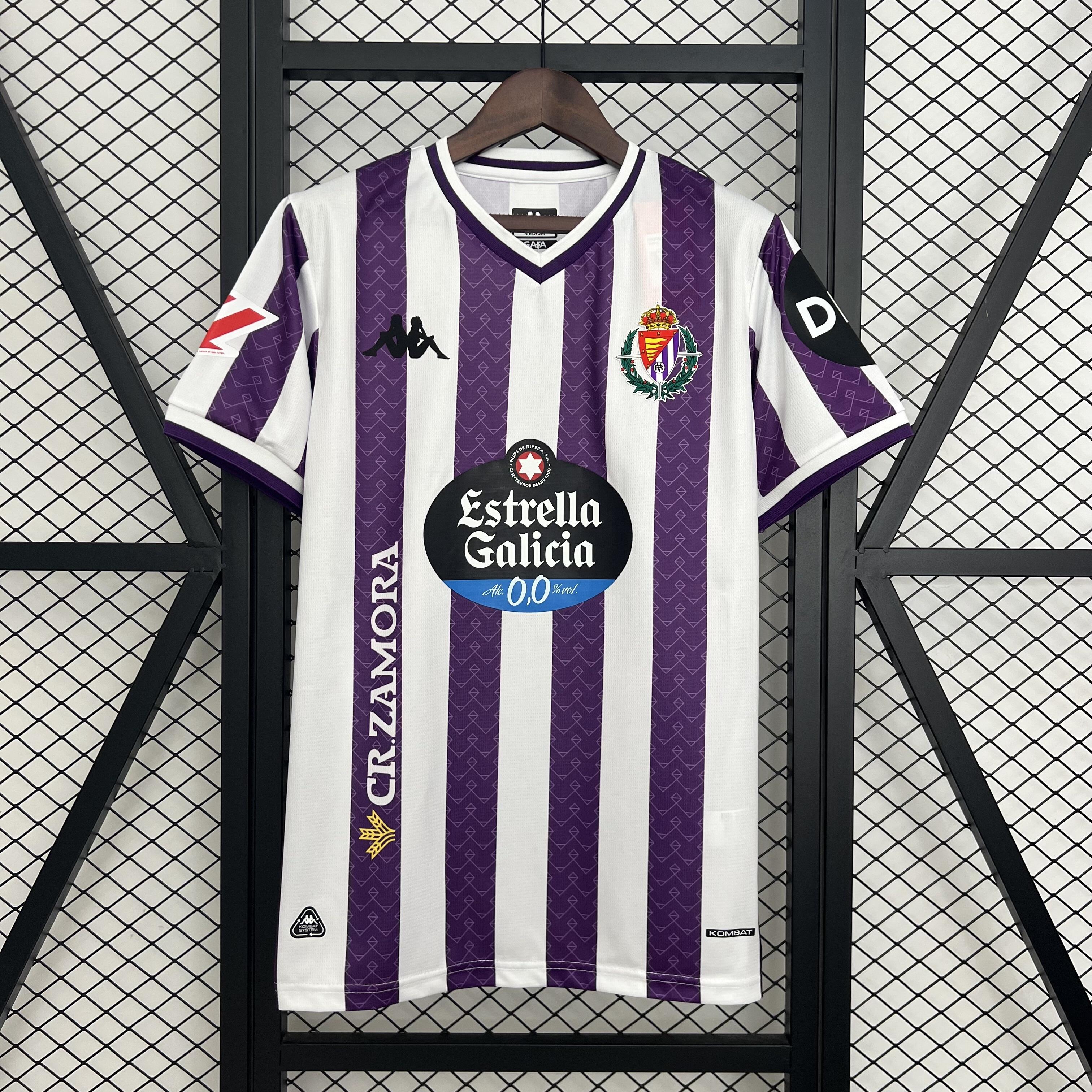 Mens Real Valladolid Home Jersey 2025/26 Mens Real Valladolid Home Jersey 2025/26 front view on display