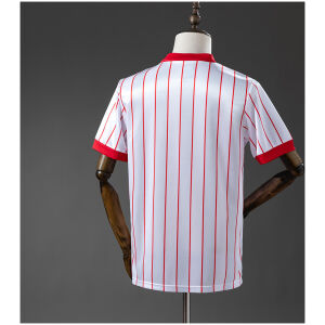 Mens FC Koln Retro Home Jersey 1986/87 front view on display