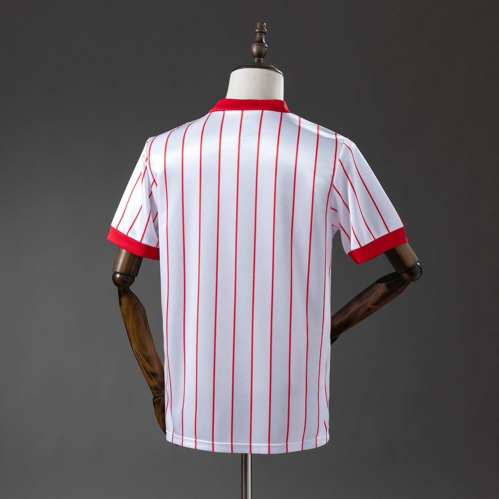 Mens FC Koln Retro Home Jersey 1986/87 Mens FC Koln Retro Home Jersey 1986/87 front view on display