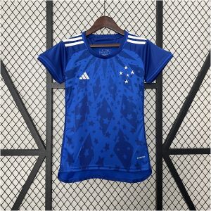 Womens Cruzeiro Home Jersey 2024/25 front view on display