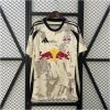 Mens New York Red Bulls Away Jersey 2025/26 front view in patterned cream