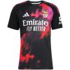 Mens Benfica Third Jersey 2026/27 front view in black with neon graphics