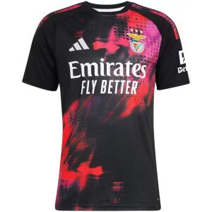Mens Benfica Third Jersey 2026/27 front view in black with neon graphics