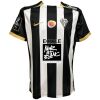Mens Angers SCO home jersey black and white stripes front view
