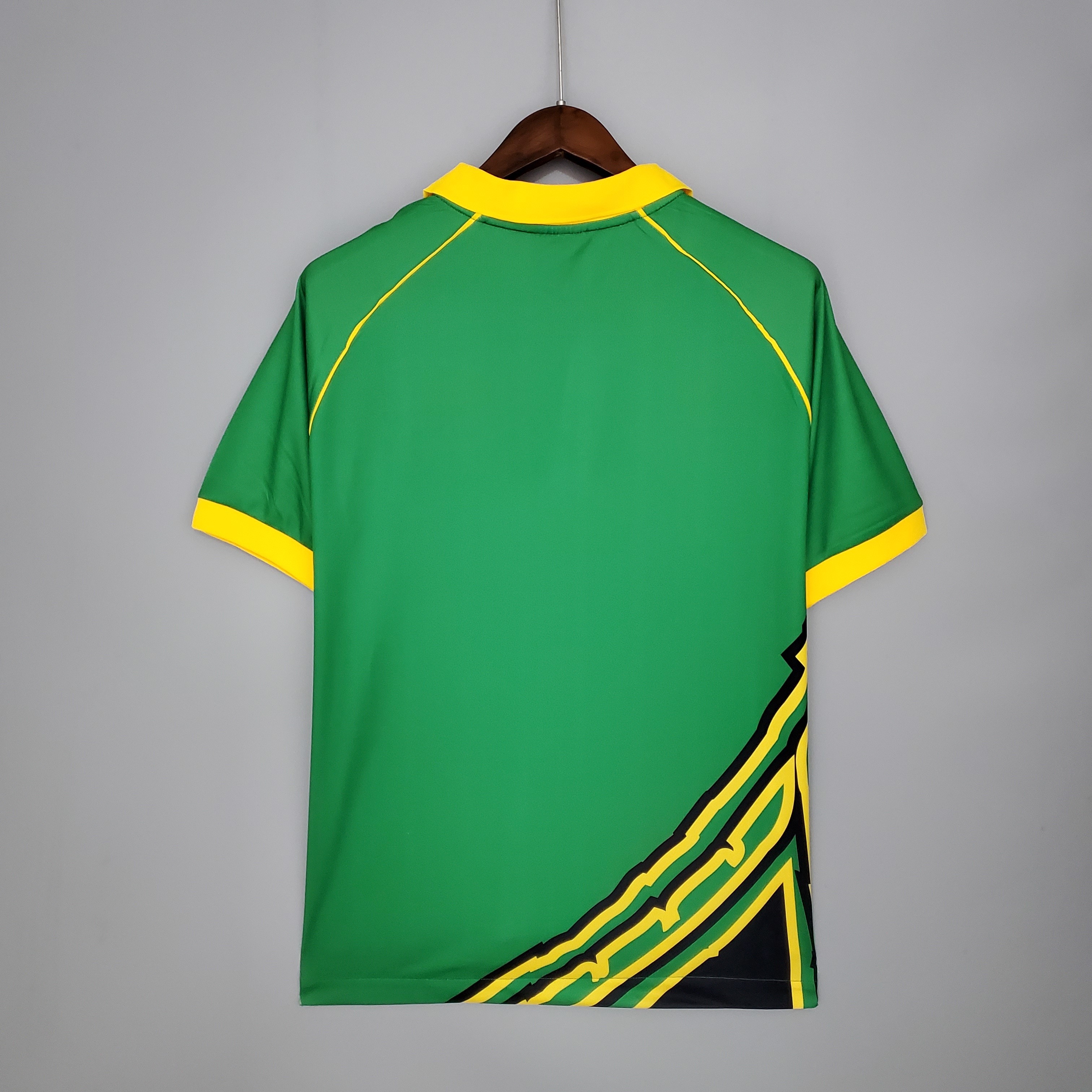 Mens World Cup Jamaica Retro Away Jersey 1998 Mens World Cup Jamaica Retro Away Jersey 1998 back view detail