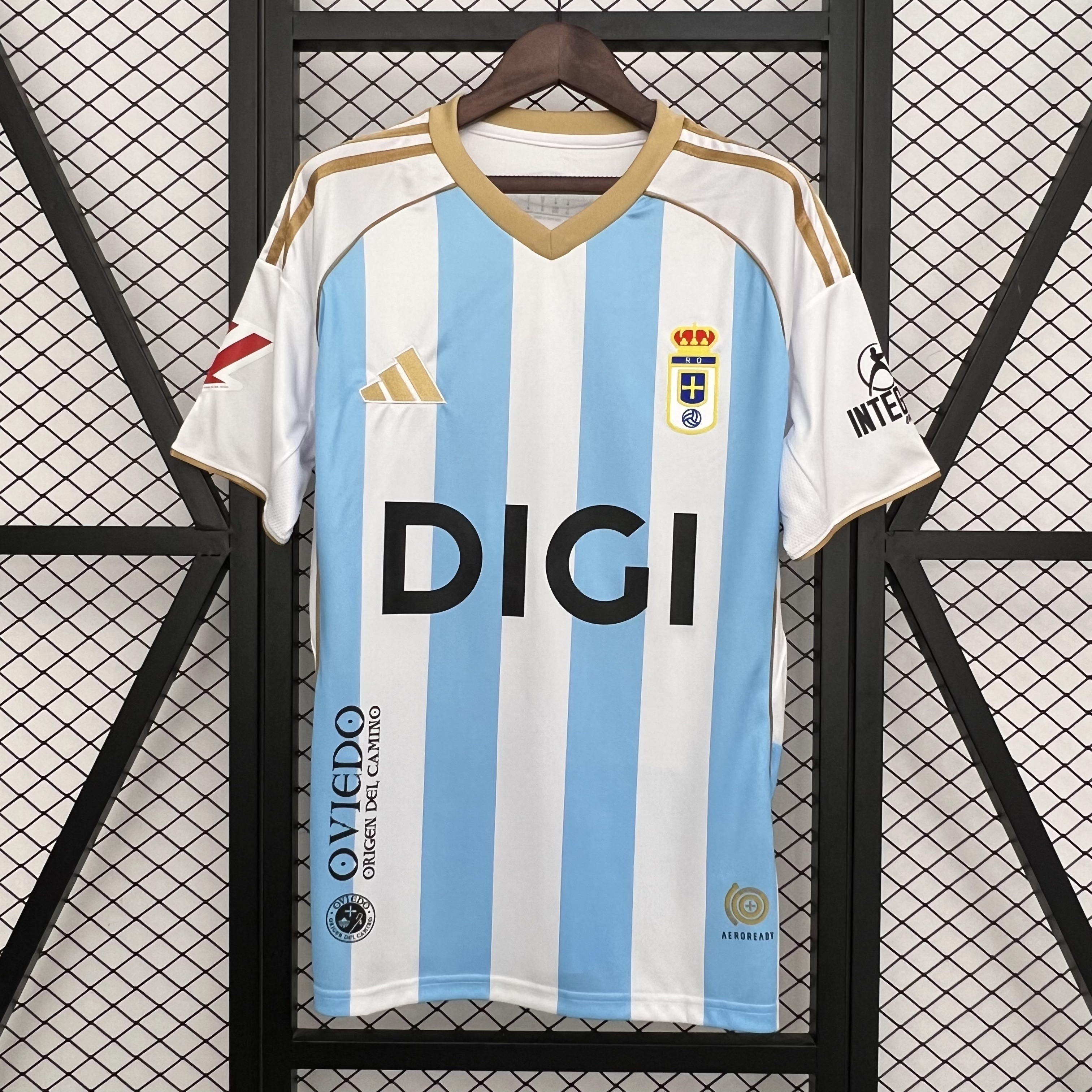 Mens Real Oviedo Third Jersey 2025/26 Mens Real Oviedo Third Jersey 2025/26 front view on display