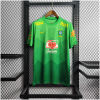 Mens World Cup Brazil Green Training Kit Jersey 2022 on hanger showing green chevron gradient and sponsor logos