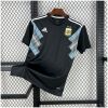 Mens World Cup Argentina Retro Away Jersey 2018 on hanger showing black body and diagonal flank striping