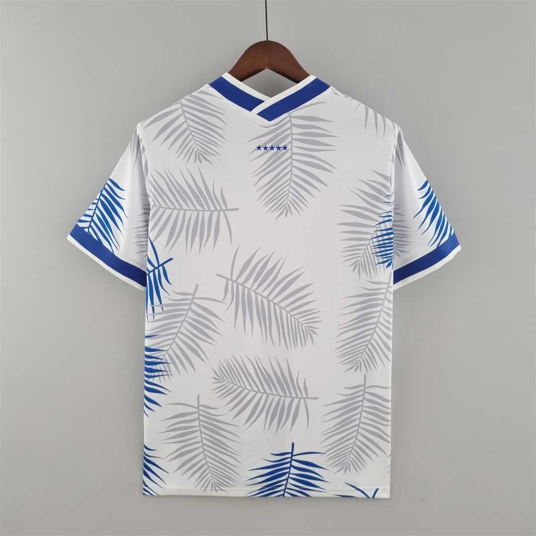 Mens World Cup Brazil classic white Jersey 2022 Mens World Cup Brazil classic white Jersey 2022 back view detail