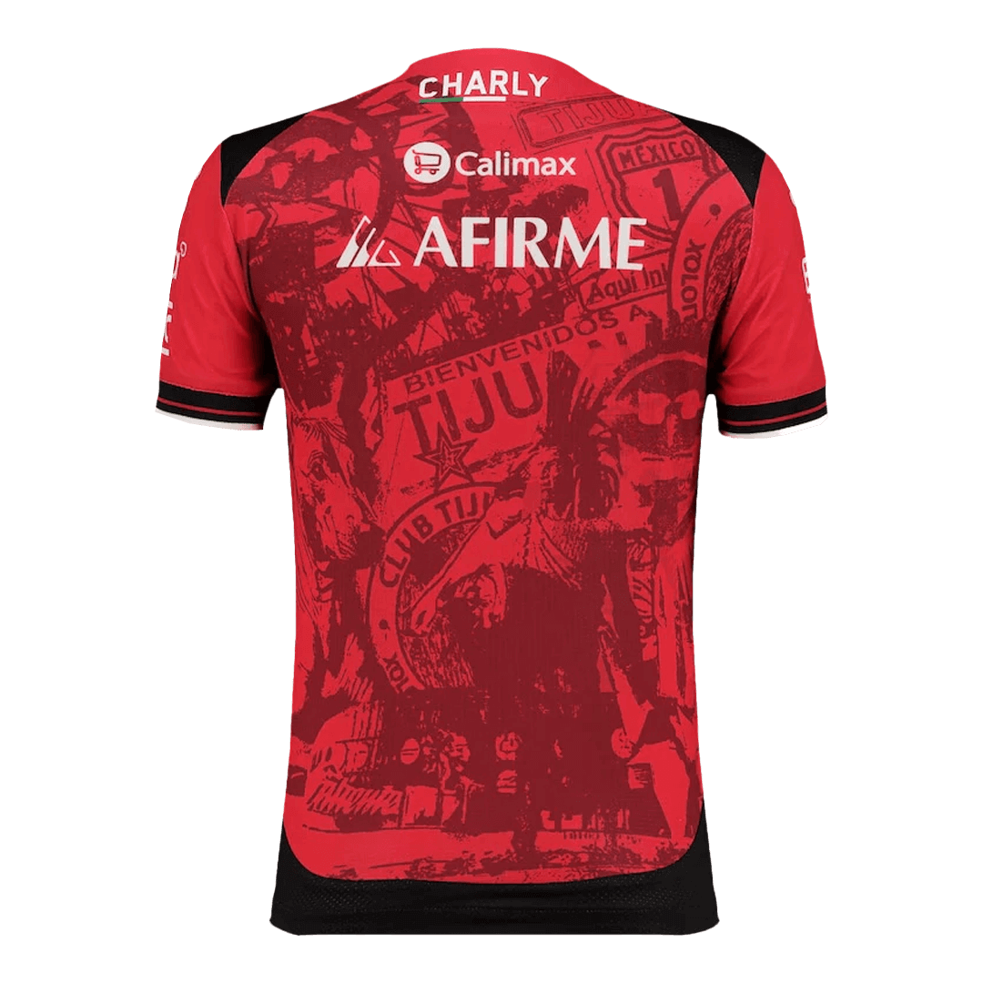 Mens Club Tijuana Home Jersey 2025/26 Mens Club Tijuana Home Jersey 2025/26 rear view showing matching team styling