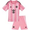 Kids Inter Miami CF Home Kit 2025 rear view of shirt and shorts