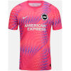 Mens Brighton goalkeeper jersey 2026/27 front view with pink zigzag chevron print