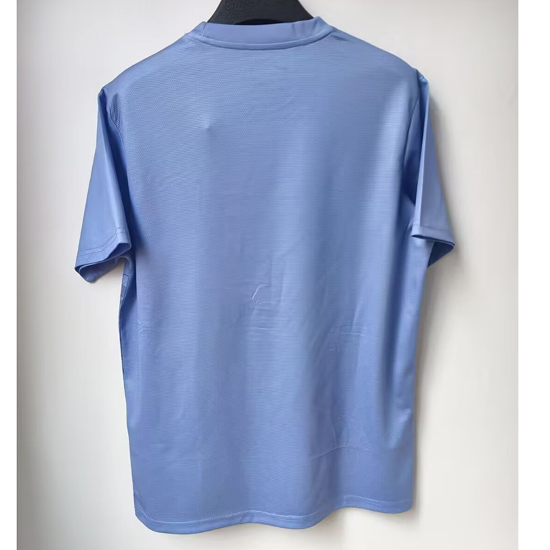 Mens Brazil Blue Jesus Edition Jersey 2025 Mens Brazil Blue Jesus Edition Jersey 2025 back view detail